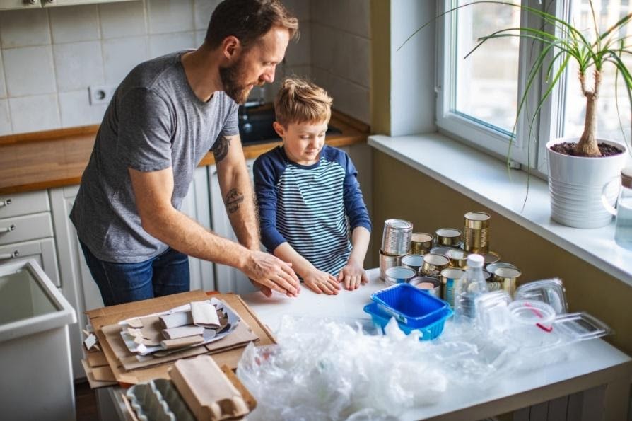 hábitos de reciclaje en casa